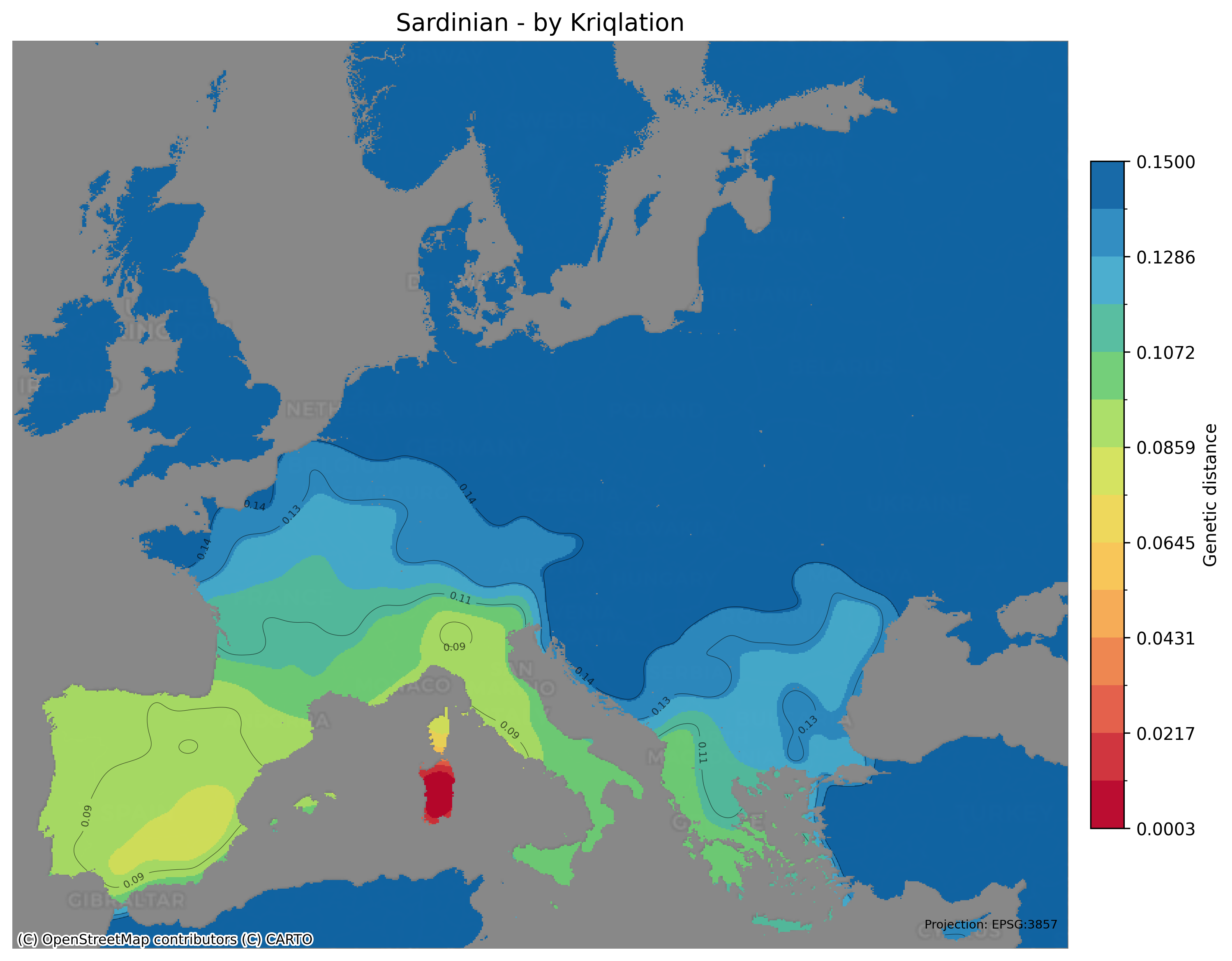 Example G25 Heatmap